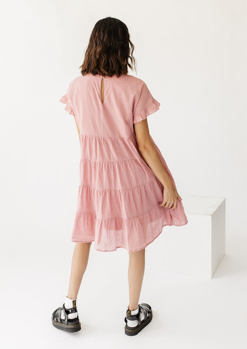 Paris Girl Mini Dress// Rose