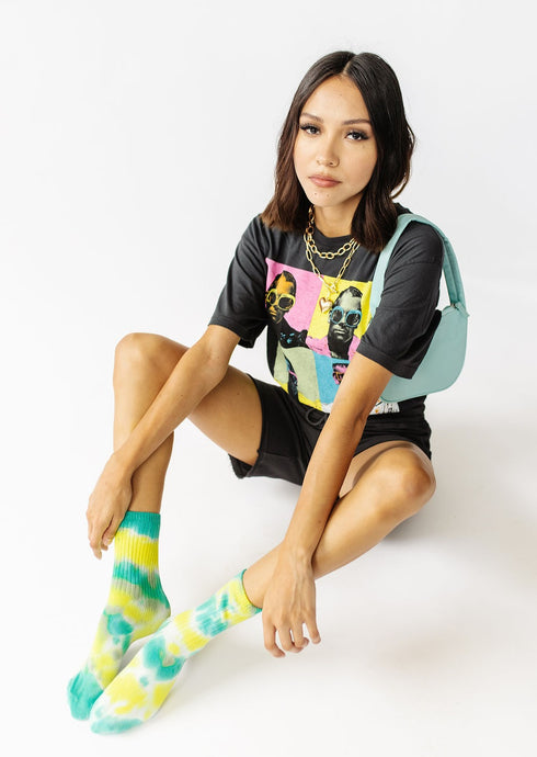 Play It Loud Tie Dye Socks// Neon Combo
