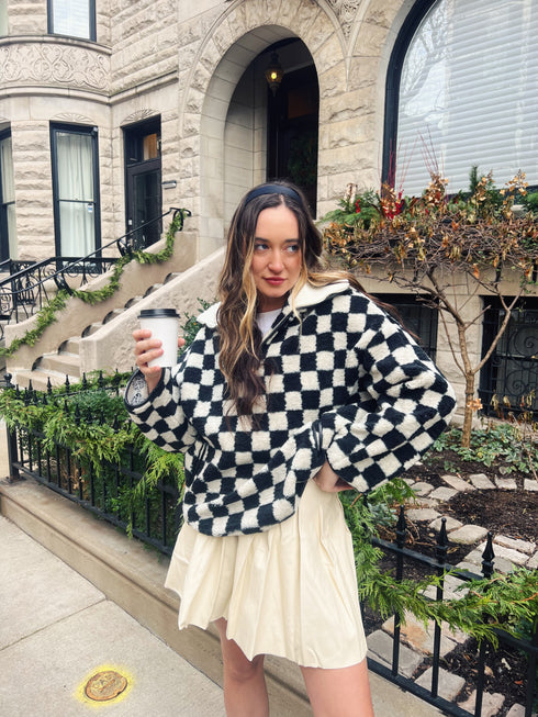 The Sofie Checkered Pullover