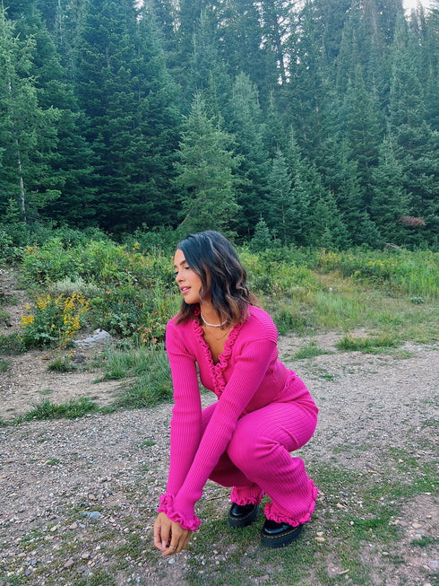 Pink Princess Knit Pant