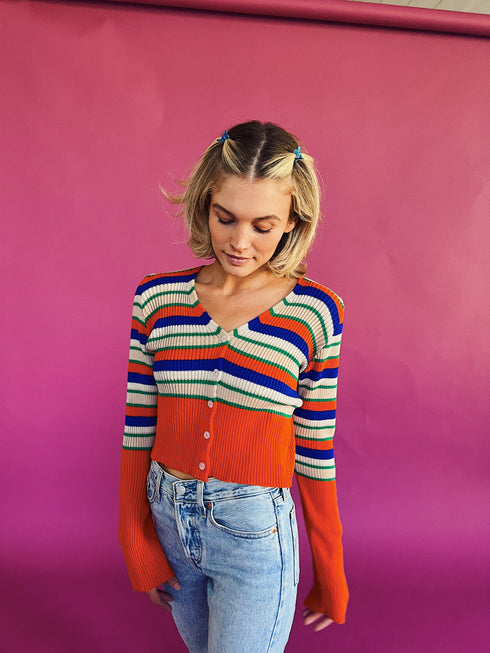 Too Cool For School Striped Top