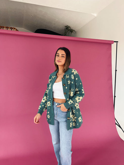 Twin Flame Floral Cardigan