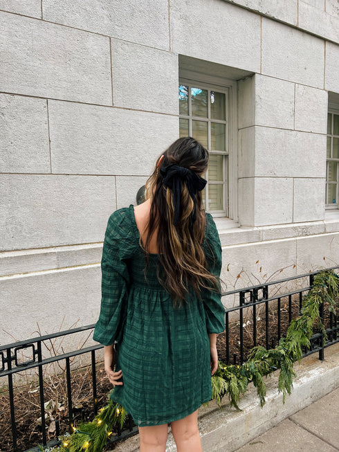 French Feeling Plaid Dress