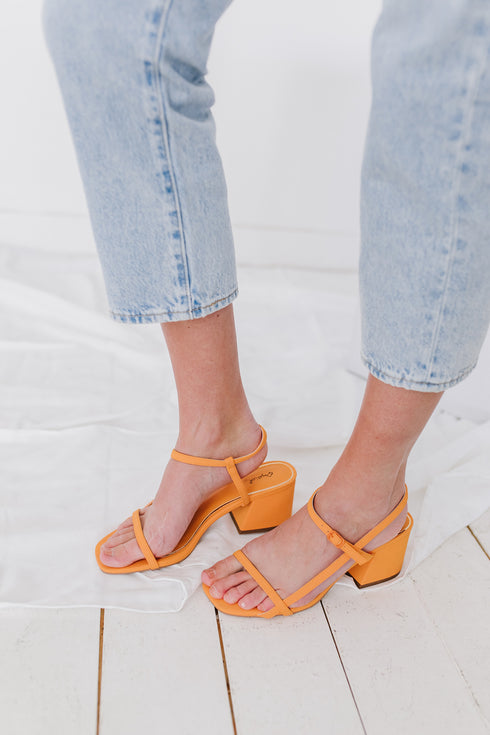 Summer In Malibu Sandal// Orange