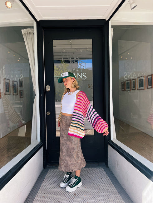 Wild Side Satin Midi Skirt *SELL OUT RISK*