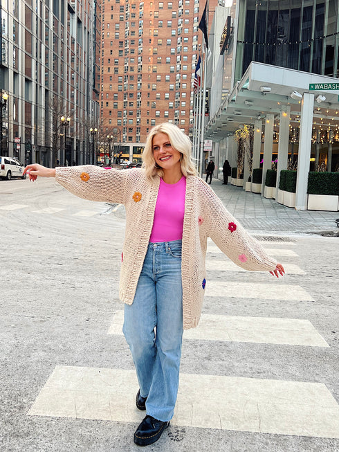Buy Her Flowers Cardigan // Cream