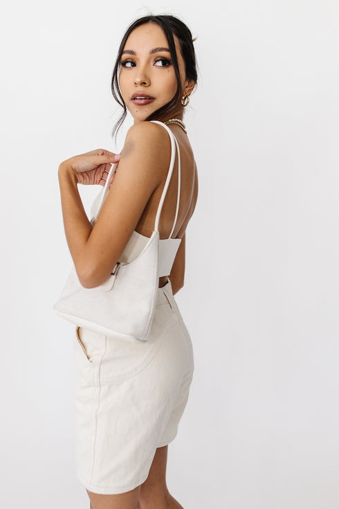 Call Me Ribbed Brami// Cream