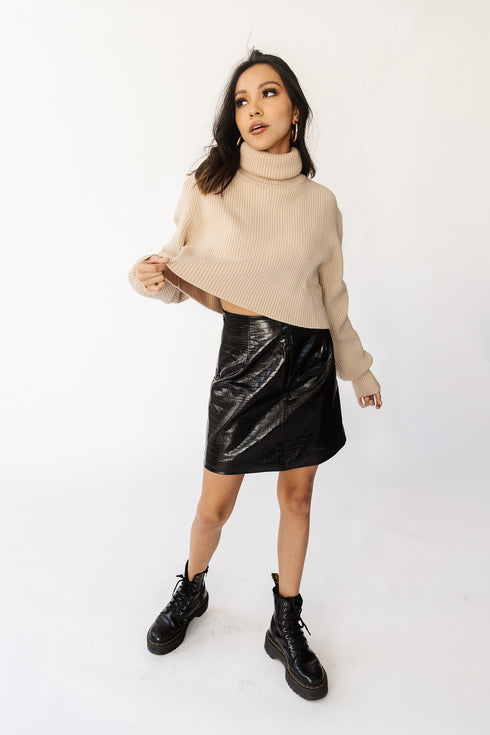 Glow Up Sweater // Tan