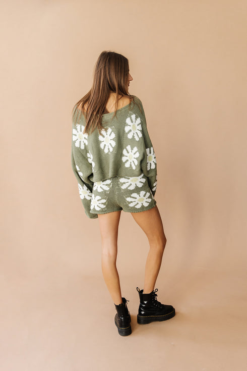 Crazy Daisy Knit Set// Green *RESTOCKED*