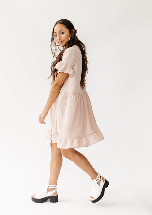 Summertime Fine Mini Dress// Blush