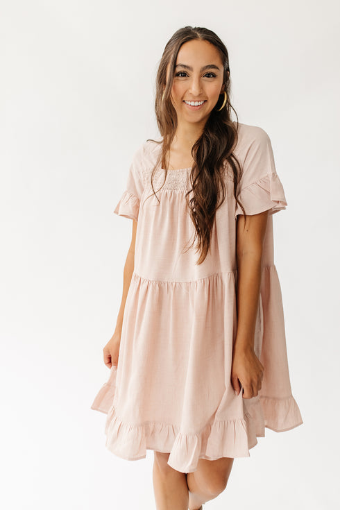 Summertime Fine Mini Dress// Blush