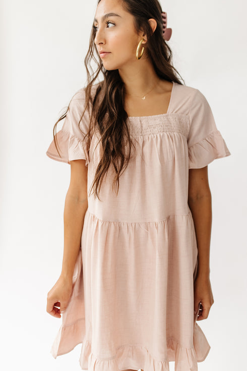 Summertime Fine Mini Dress// Blush