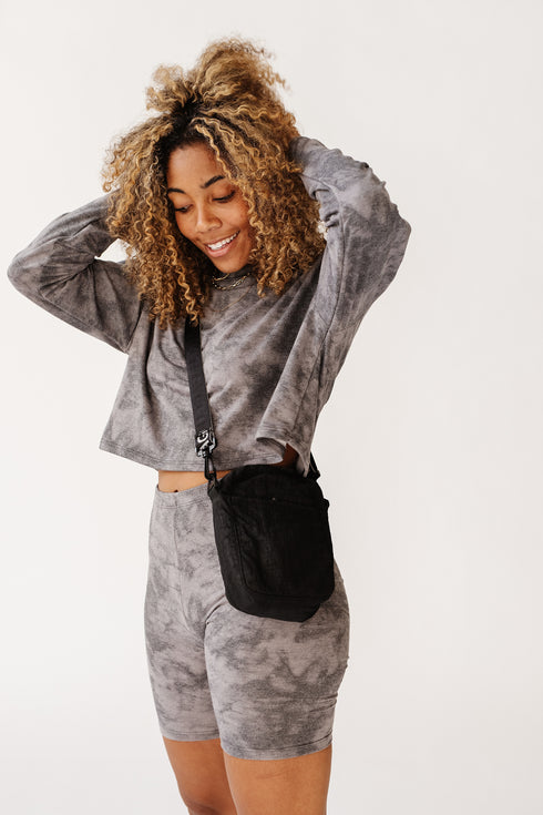 Time Trip Dyed Set// Charcoal