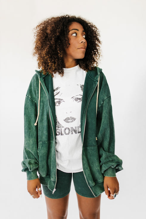 Wake Up Late Hoodie// Teal *RESTOCKED*