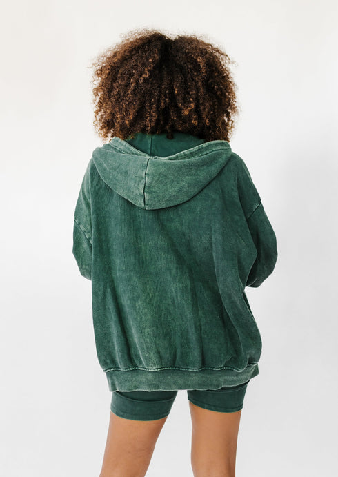 Wake Up Late Hoodie// Teal *RESTOCKED*