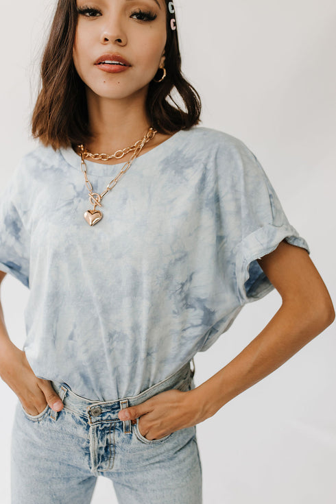 Almost Famous Tee// Blue