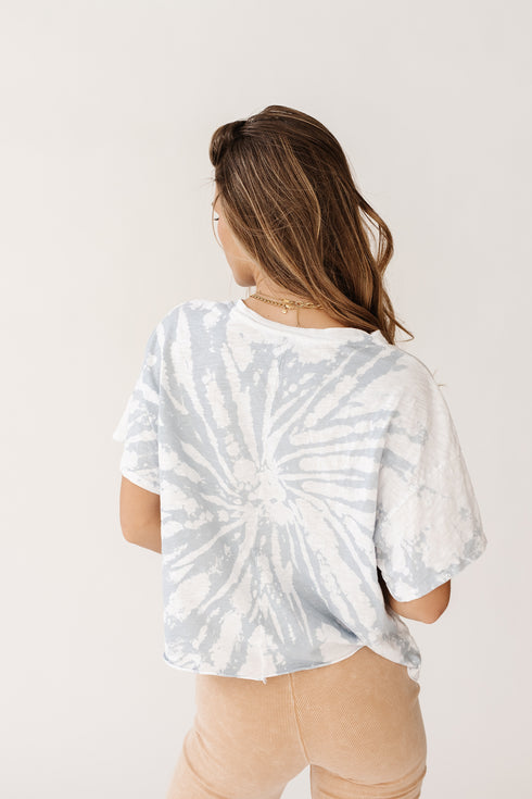 Yo Retro Tie Dye Tee// Blue