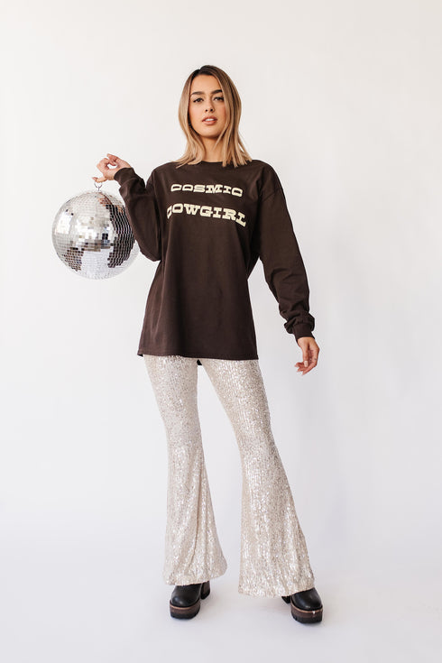 Cosmic Cowgirl Tee // Chocolate