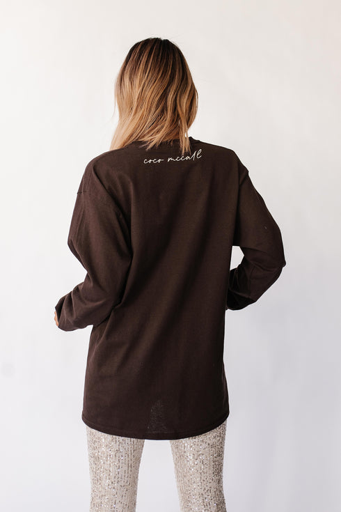 Cosmic Cowgirl Tee // Chocolate