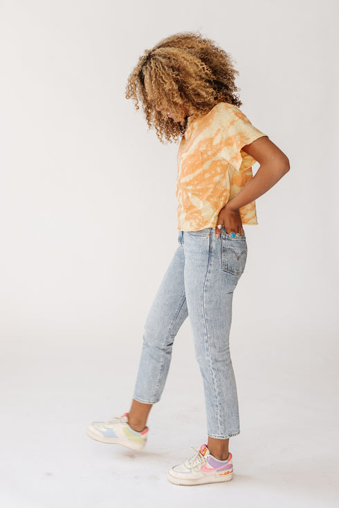 Yo Retro Tie Dye Tee// Orange