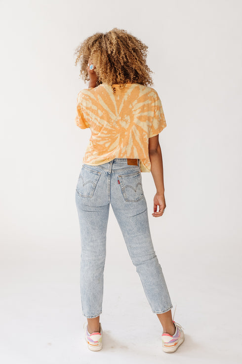 Yo Retro Tie Dye Tee// Orange