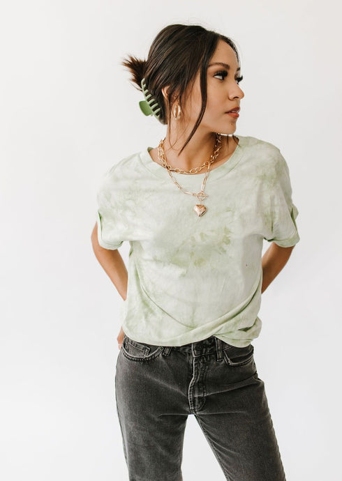 Almost Famous Tee// Sage