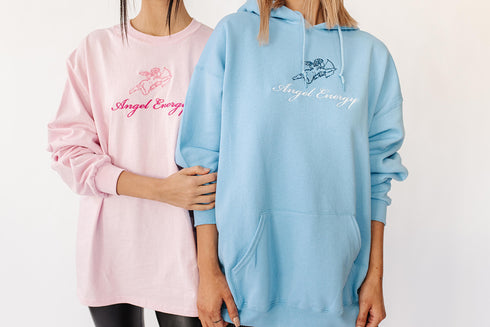 Angel Energy Hoodie// Blue