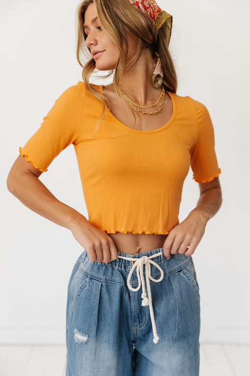Weekend Sunsets Ribbed Top