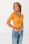 Weekend Sunsets Ribbed Top