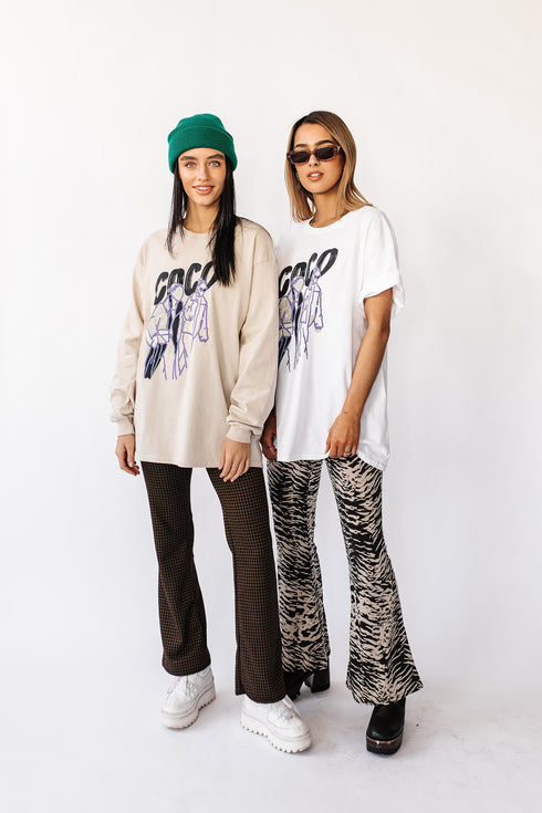 The Coco Long Sleeve Tee // Sand