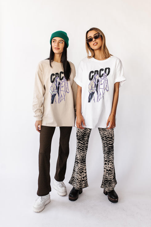 The Coco Long Sleeve Tee // Sand