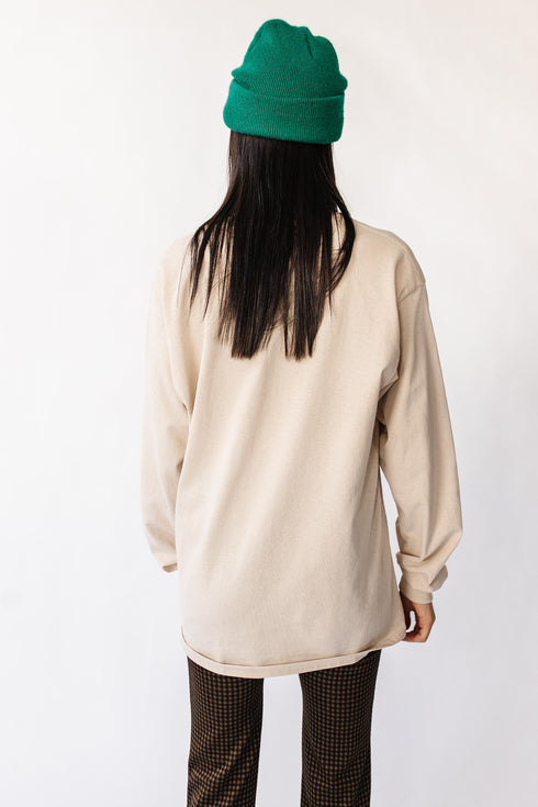 The Coco Long Sleeve Tee // Sand