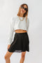 Trend Setter Pleated Skirt// Black