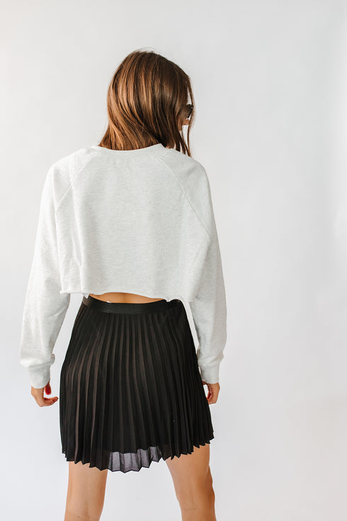 Trend Setter Pleated Skirt// Black
