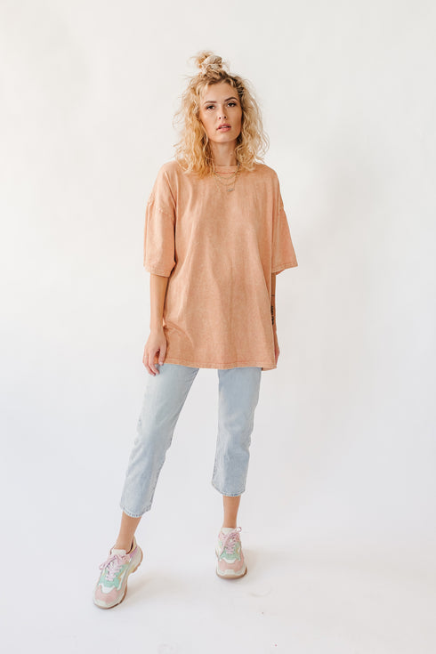 LA Dreaming Washed Tee// Peach