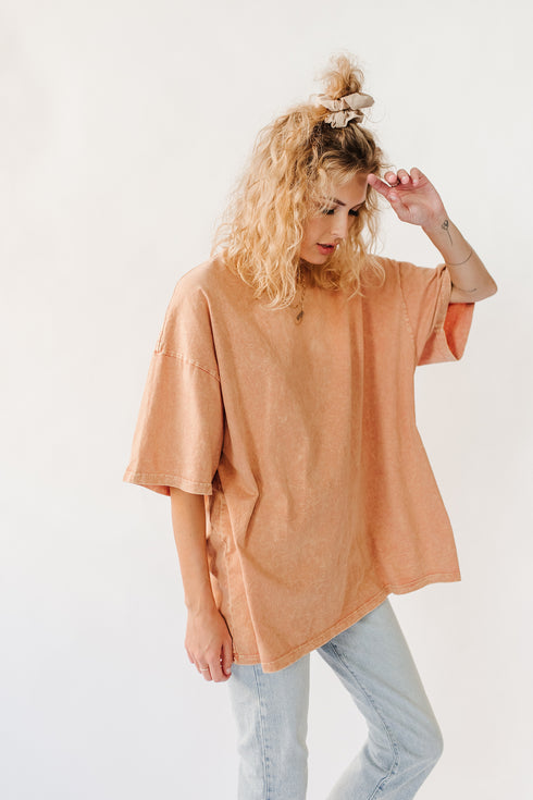 LA Dreaming Washed Tee// Peach