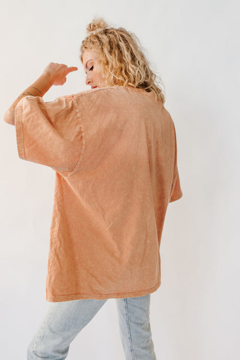 LA Dreaming Washed Tee// Peach