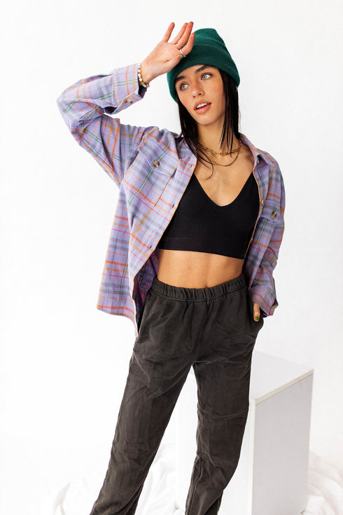 Call Me Ribbed Brami// Black