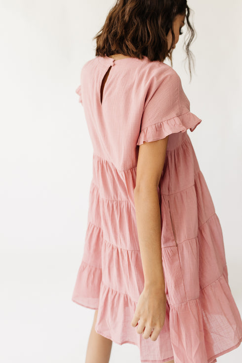 Paris Girl Mini Dress// Rose