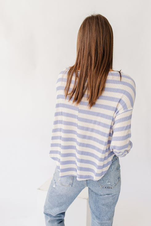 West Coast Striped Top// Blue