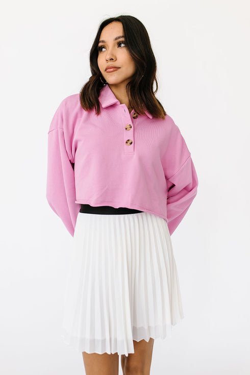 Trend Setter Pleated Skirt// White