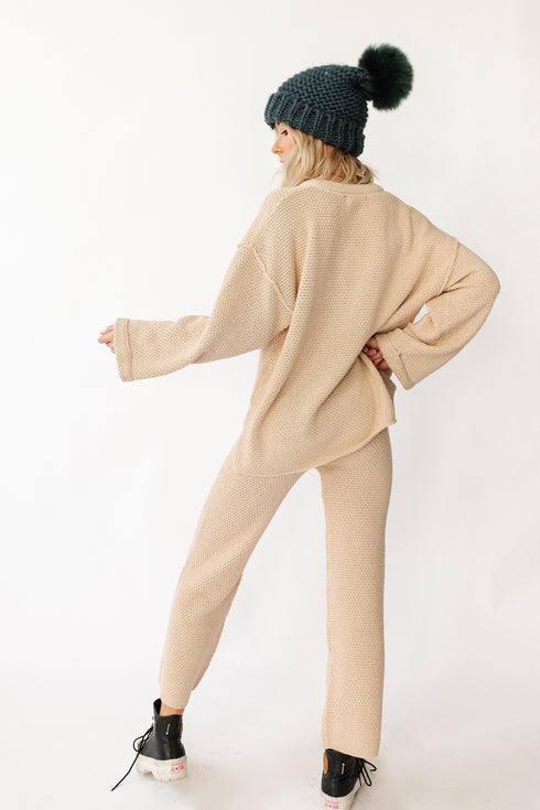Snow Bunny Sweater Set// Natural