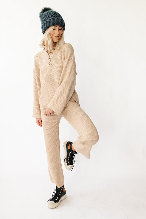 Snow Bunny Sweater Set// Natural