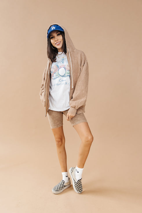 Wake Up Late Hoodie // Mocha