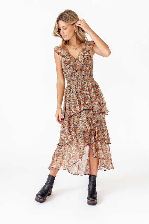 Fleetwood Floral Chiffon Dress