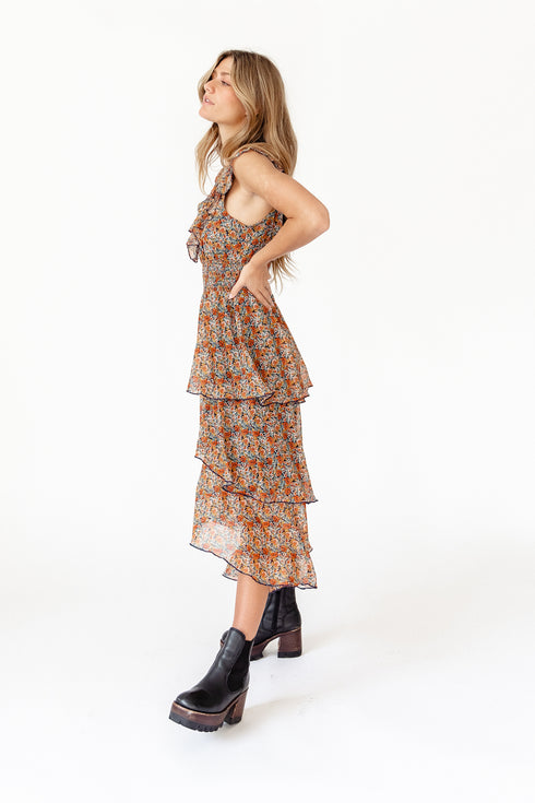 Fleetwood Floral Chiffon Dress