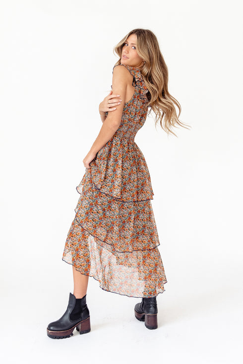 Fleetwood Floral Chiffon Dress