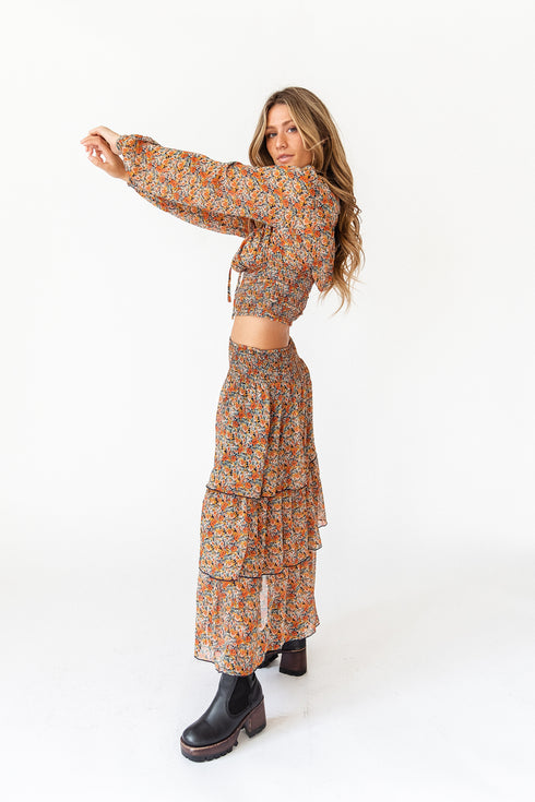 Fleetwood Floral Chiffon Top