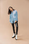 Hailey Denim Button-Up Top