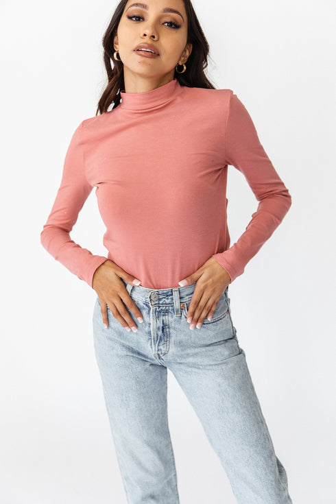 Take It Easy Mock Neck Top